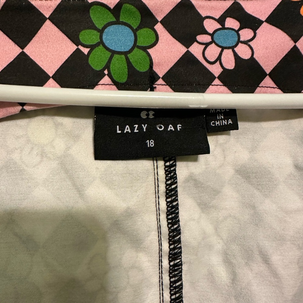 Plus Size Lazy Oaf Flower And Smiley Face Dress - image 2